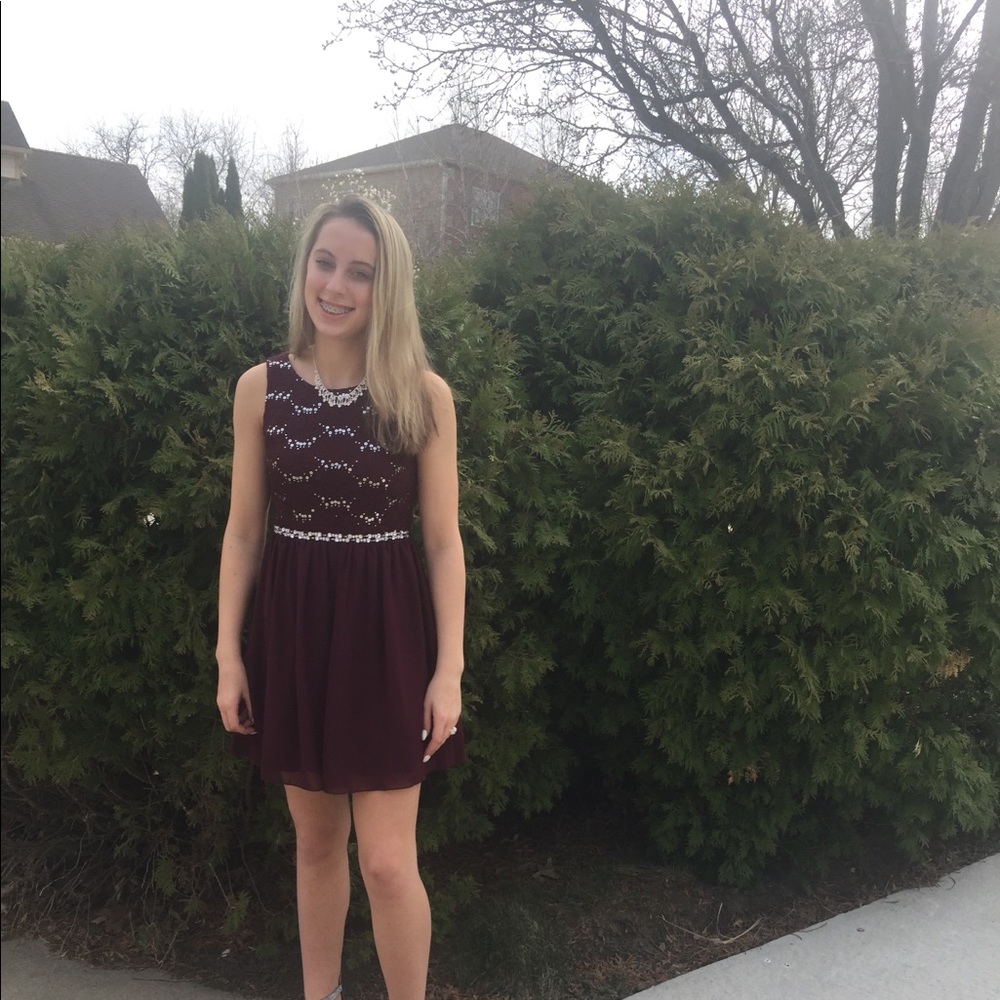 Maroon dress